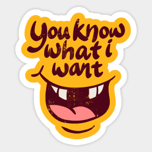 Two Front Teeth Sticker